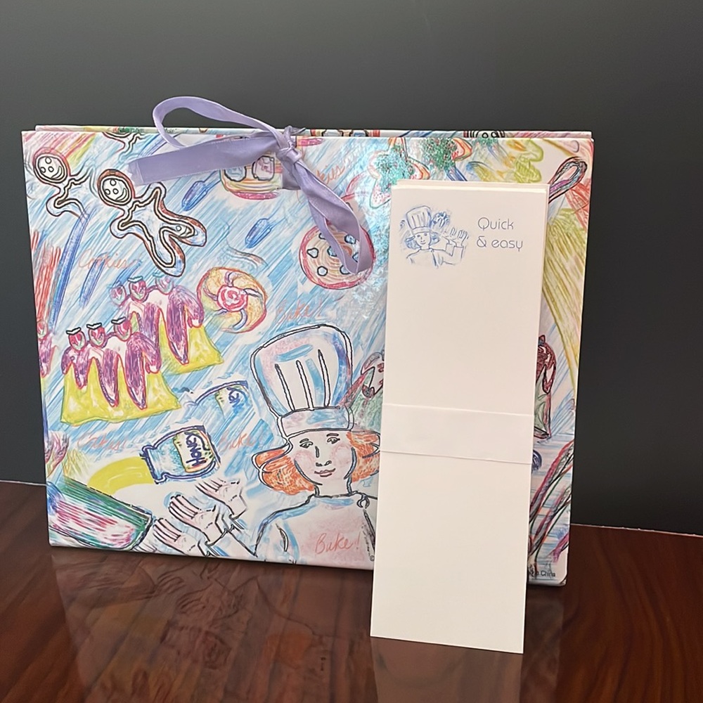 Recipe Box with 12 pre-labeled cards (Never Used)